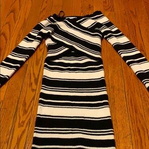 Striped midi dress